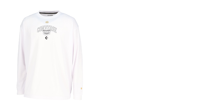ゴールドシリーズ プリントロングスリーブシャツ CBG252355L ホワイト［1100］ 5,720円（税抜価格 5,200円）