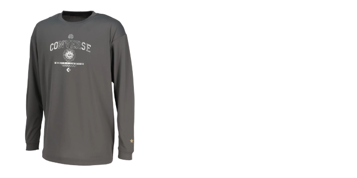 ゴールドシリーズプリントロングスリーブシャツ CBG262353L チャコール［1800］ 5,720円（税抜価格 5,200円）