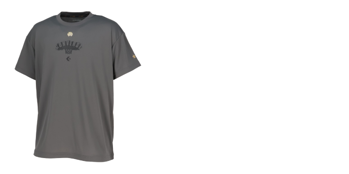 ゴールドシリーズ プリントTシャツ CBG261351 チャコール［1800］ 5,060円（税抜価格 4,600円）