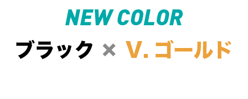 NEW COLOR ブラック×V.ゴールド