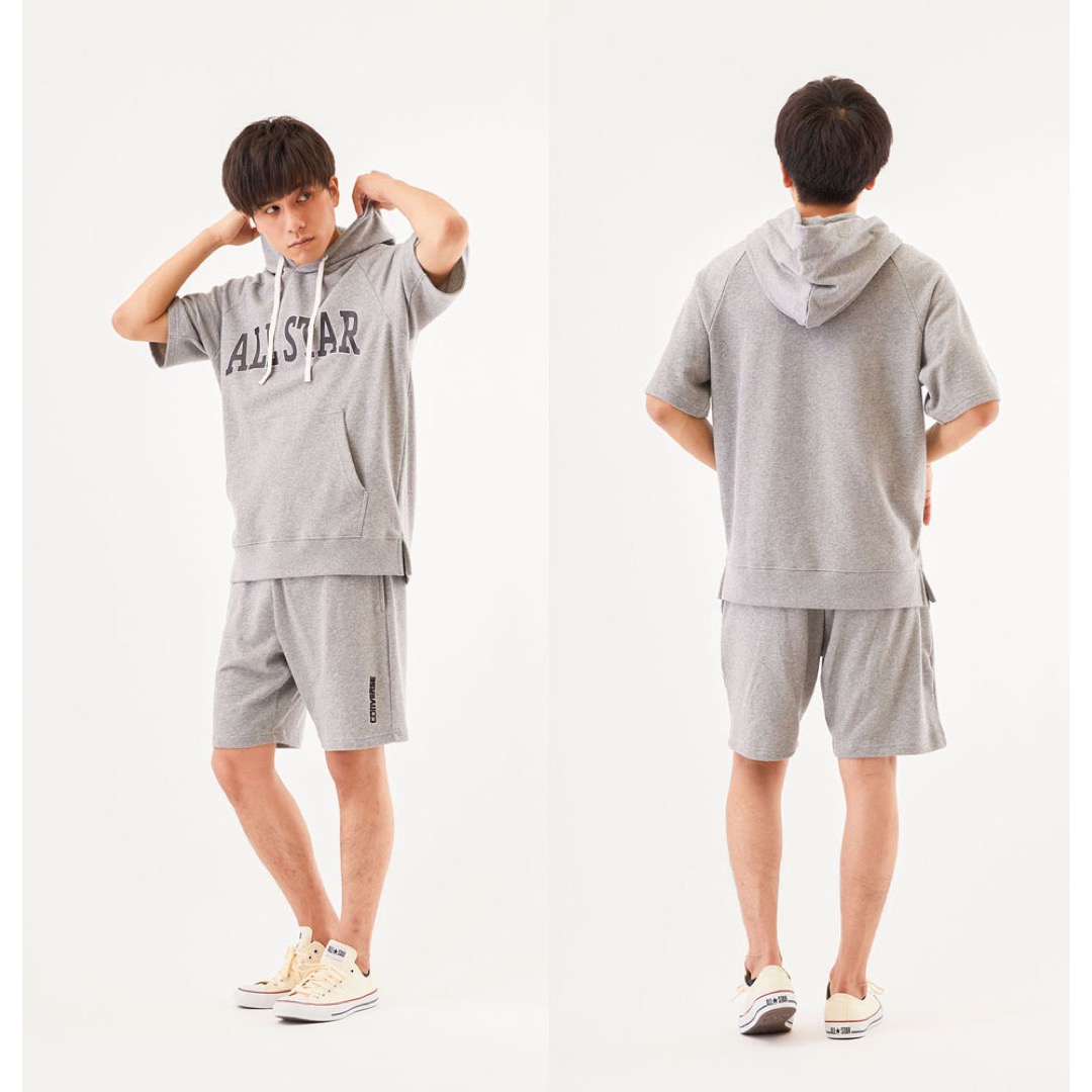 THEREDTHREAD グレー スウェットショートパンツ THEREDTHREAD グレー スウェットショートパンツ