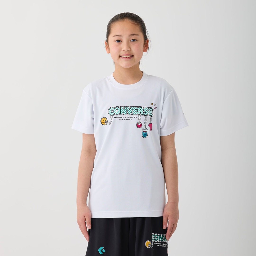INSCRIRE メッシュ半袖Tシャツ ホワイト 袖メッシュロゴ半袖Tシャツ(80cm 黄): キッズ - ナルミヤ