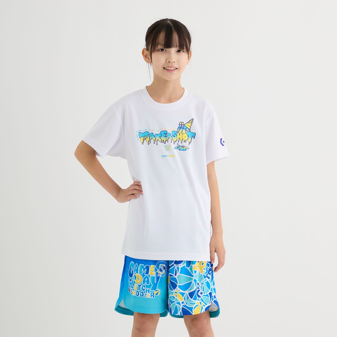 CB452353 Jr.プリントTシャツ - ホワイト［1100］ │ CONVERSE