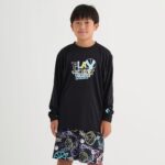 ブラック×パステルブルー